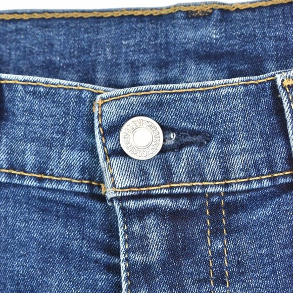 Women's modern Levi's shorts, rework denim jeans - blue, W31" - Picture 2 of 5